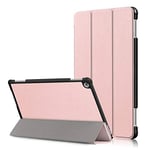 Coque Étui Huawei mediapad M5 Lite, étui Pliant pour Tablette Huawei mediapad M5 Lite, étui magnétique Anti-Rayures, étui avec Fonction Crayon (Or Rose).