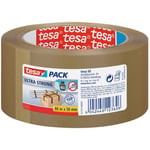 Packtejp TESA Ultra Strong Brun, PVC/naturgummi, tystavrullad, 50mm x 66m 6rl