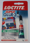 Tube de Colle instantané LOCTITE Super Glue 3 Gel Universal 3g NEUF