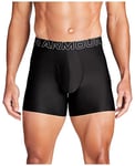 Under Armour Men's Tech 6-inch Boxerjock 2-Pack Boxer Briefs, Black Solid-Core Pack of 3, 3XL