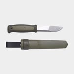 Morakniv Friluftskniv Kansbol med polymerslida (S), 226 mm, TPE-gummi / återvunnet svenskt rostfritt stål, grön