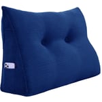 Vercart - Coussin de Lecture Compensé, Triangulaire Coussin à Coins, Gros Coussin Canapé, Traversin Tête de lit Support Arrière, Oreiller Cervical