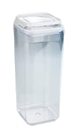 WENKO Boite de Conservation Alimentaire sous Vide Turin, Boite de Rangement avec Couvercle hermétique pour la Conservation des Aliments en Vrac, Capacité 1,7L, Plastique, 10x25,5x10 cm, Transparent