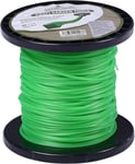 I Fil de Coupe pour Une Performance de Coupe Optimale - 120 m, Bobine de fils résistifs pour Coupe-bordure de Haute Qualité, Ultra Résistant pour Coupe-herbe - Câble Carré 1,6 mm - Vert