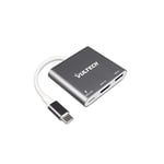 Vultech ATC-01 Hub USB C Multiport 3 en 1 Adaptateur USB Type C Portable avec HDMI 4K, 1 Port USB 3.0 pour MacBook Pro, XPS, Surface Pro, Matebook, Samsung