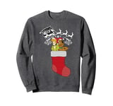 Christmas Scooby Doo Shaggy Stocking Reindeer Mystery Van Sweatshirt