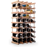 Goplus - 40 Bouteillles Etagere a Vin, Casier a Bouteille Modulable Grande Capacite en Bois de Pin,85 x 44 x 24 cm