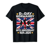 D Day The Battle of Normandy Landings UK Flag 80th Celebrate T-Shirt