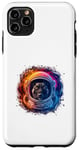 Coque pour iPhone 11 Pro Max Homme Femme Coloré Space Astronaute Belge Malinois