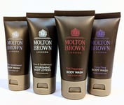 Molton Brown Body Wash Collection, 4x 30ml Shower Gel Gift Set In Branded Bag