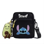 Barn Flickor Stitch Tryckt Handväska Crossbody Axelväska, Messenger Bag Cartoon Kosmetisk Väska Justerbar Rem Myntväska A