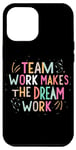 Coque pour iPhone 15 Pro Max Le travail d'équipe fait le travail de rêve, citation de sport de motivation