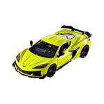 Hot Wheels Premium Corvette Z06, Voiture De Collection Réplique Échelle 1/43 avec Pneus Real Riders, Carrosserie Et Châssis Metal, À Collectionner, Jusqu'À 20 Éléménts Inclus, Jouet Adulte, HMD48