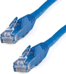 Câble réseau Cat6 Gigabit UTP sans crochet de 3m - Cordon Ethernet RJ45 anti-accroc - M/M - Bleu (N6PATC3MBL).[G2939]