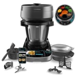 Cecotec Robot de Cuisine Multifonction avec Distributeur d'Aliments Mambo CooKing Victory. 1700 W, 45 Fonctions, Recettes Guidées, Récipient Victory de 5L, Acc: Cuiseur Vapeur ou Panier pour Bouillir