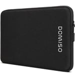 DOMISO 15,6 Pouces Housse Ordinateur Portable pour 15-15,6 Pouces Dell HP ASUS Chromebook Samsung Notebook, Protection Pochette/Sac PC Portable Antichoc Étanche, Noir