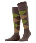 FALKE King M KH Coton Motif Fantaisie 1 Paire Chaussettes, Marron (Autumn Melange 5889), 40-46 Homme