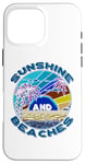 Coque pour iPhone 16 Pro Max Soleil et plages Palmiers Île tropicale Plage de sable