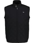 GANT Men's Quilted Windcheater Vest, Black, M