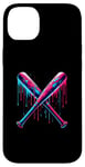 iPhone 14 Plus Cross Baseball Bat with SprinklesDrip Sports Player Softball Case