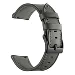 20 22MM Armband Läderrem För Huawei Watch GT 3 2 GT3 GT2 Pro 46mm 42mm Honor Magic Smart Watch Band Armband Armband Läder Grå Leather Gray Leather Gray For Huawei GT 2 Pro