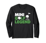 Retro Mini Golf Champion Funny mini Golfer Sport Long Sleeve T-Shirt