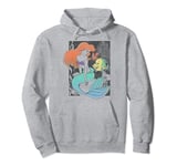 Disney The Little Mermaid Happy Ariel Sebastian Flounder Pullover Hoodie