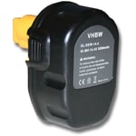 vhbw Batterie compatible avec Dewalt DC612KA, DC614KA, DC528 FlashLight, DC551KA, DC613KA, DC615KA outil électrique (3000 mAh, NiMH)