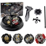 Snurrande toppar, Burst Turbo Spinning Top med lanseringar, Metal Fusion Toy Set, Upgrade Shell, Arena Toy, Pocket Gyro - Present till barn (XD168-30C)