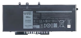 Batteri Dell Li-Ion 4-cell 68Wh, till bl.a. Precision 3530