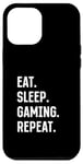 iPhone 12 Pro Max Eat Sleep Gaming Repeat Gaming Console Gaming & Video Gaming Case