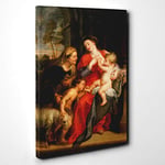 Big Box Art Peter Paul Rubens The Virgin and Child Canvas Wall Art Print Ready to Hang Picture, 30 x 20 Inch (76 x 50 cm), Multi-Coloured