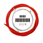 Dcolor Fil pour VéLo Manettes de VéLo DéRailleur Cables de Frein Tube de Cable 4Mm / 5Mm VéLo de Manette de Vitesse Cable de Frein Ligne Tuyau Rouge