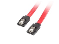 Cable sata iii lanberg 6gb/s femelle femelle metal clip 0.5m