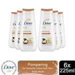 Dove Advanced Care Body Wash Pampering 24Hrs Renewing Micromoisture 225ml, 6pk