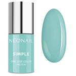 NÉONAIL NEONAIL – Vernis à ongles UV Xpress vert menthe 3 en 1 Simple One Step Colour Protein Fresh 8134-7, 7,2 ml