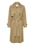 Kaffe Kaelise Trenchcoat Beige