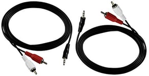 Stereo Audio Cable Adapter Jack 3.5 mm to 2 x RCA Male 10 MT