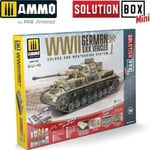 Vallejo Ammo: Solution Box Mini 19 - Wwii German D.A.K. Vehicles - Colors And Weathering System