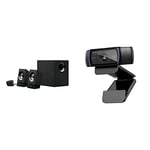 Logitech Z533 multimedia speaker system black & C920 HD Pro Webcam, Full HD 1080p/30fps Video Calling, Clear Stereo Audio, HD Light Correction, Works with Skype, Zoom, FaceTime, Black