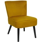 Fauteuil crapaud Giulia Jaune - Home Deco Factory