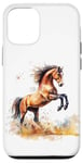 Coque pour iPhone 12/12 Pro Majestic Horse – Hommes, femmes et petites filles, équitation, couleur