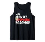 Movies Popcorn And Pajamas Popcorn Movie Night Tank Top