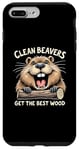 Coque pour iPhone 7 Plus/8 Plus Clean Beavers Get The Best Wood - Humour drôle pour adulte