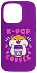 Coque pour iPhone 14 Pro Hamster, K-Pop et café, musique coréenne, mignon et enjoué