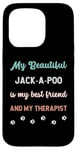 Coque pour iPhone 15 Pro Jack-A-Poo Jackapoo Chien Papa Maman Ami et Thérapeute