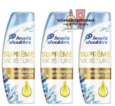 3 x Head & Shoulders SUPREME MOISTURE Shampoo 400ml 