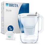 BRITA Style Water Filter Fridge Jug 2.4L with MAXTRA PRO All-In-1 Cartridge Grey