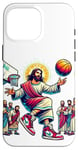 Coque pour iPhone 16 Pro Max Ballin with the Messiah Rejoignez la communauté Jesus Basketball