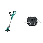 Bosch 06008A5870 ART 24 Electric Grass Trimmer, Cutting Diameter 24 cm & Bosch F016800351 Refill and integrated line spool 6 m long Ø 1.6 mm line thickness for edge cutters